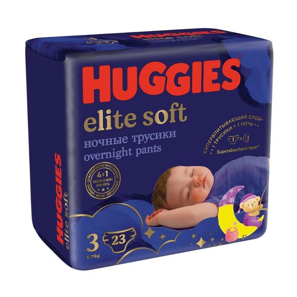 Трусики - подгузники Huggies Elite Soft 3 6-11 кг 23 шт