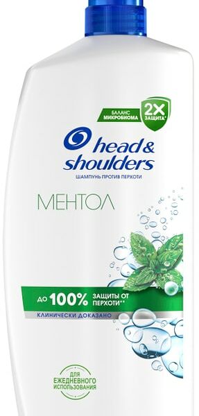 Шампунь для волос Head&Shoulders против перхоти Ментол 1л