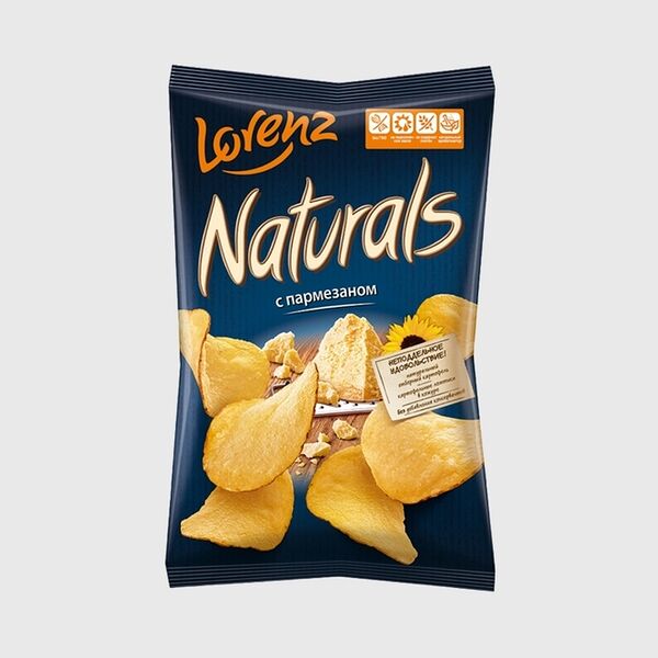 Чипсы картофельные Naturals с пармезаном 100г