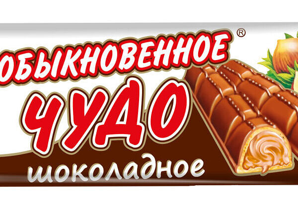 Батончик вафельный Обыкновенное чудо с шоколадной начинкой