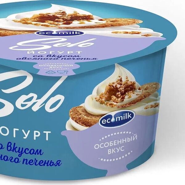 Йогурт Экомилк Solo со вкусом овсяного печенья 4,2%