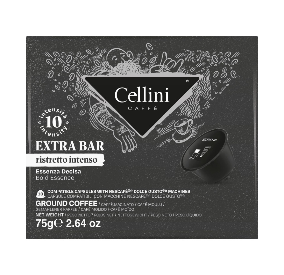 

Кофе в капсулах Cellini Dolce Gusto Espresso Extra Bar 10 шт. 75 г