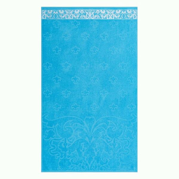 Полотенце махровое ДМ Люкс Artwork, 70х120 см, гладкокрашенное, синий, хлопок 350г/м2