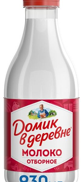 Молоко Домик в деревне Отборное 3.5-4.5% 930мл