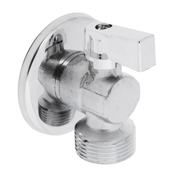 Fresso кран шаровый угловой для подкл. стац. приборов с отражателем, 1/2