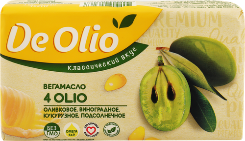 

Крем на растительных маслах De Olio 4 масла 72.5% 180 г