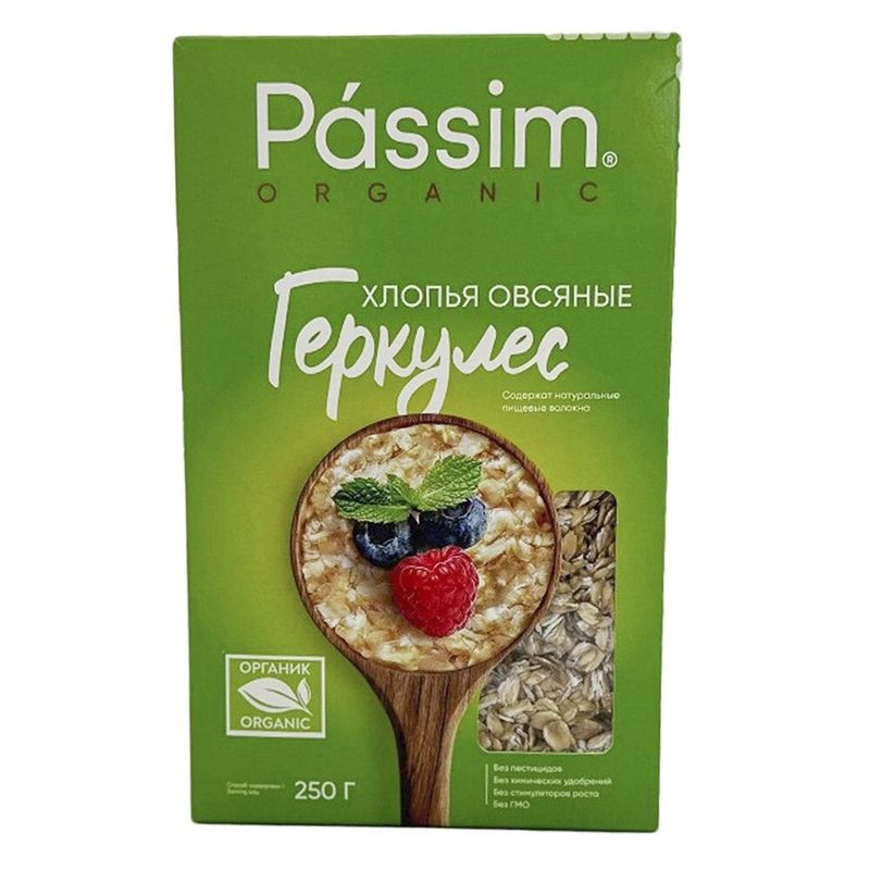 

Хлопья Passim Organic овсяные геркулес 250 г