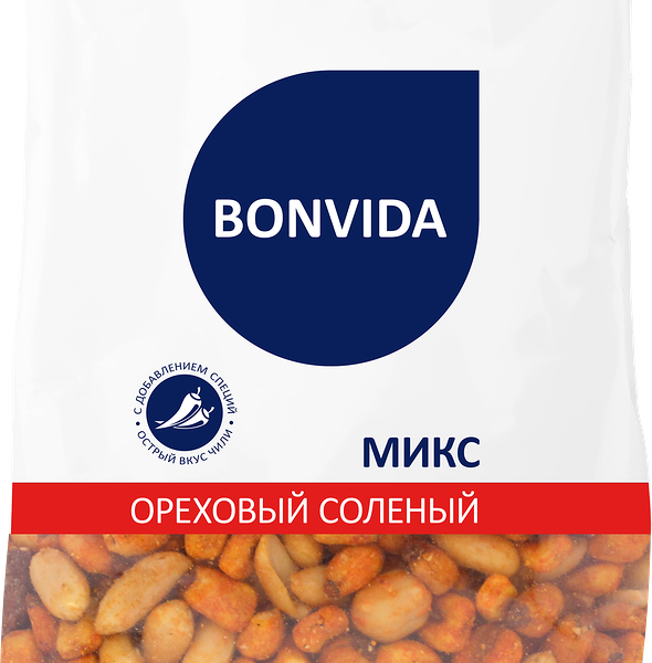 Микс ореховый BONVIDA соленый со вкусом чили