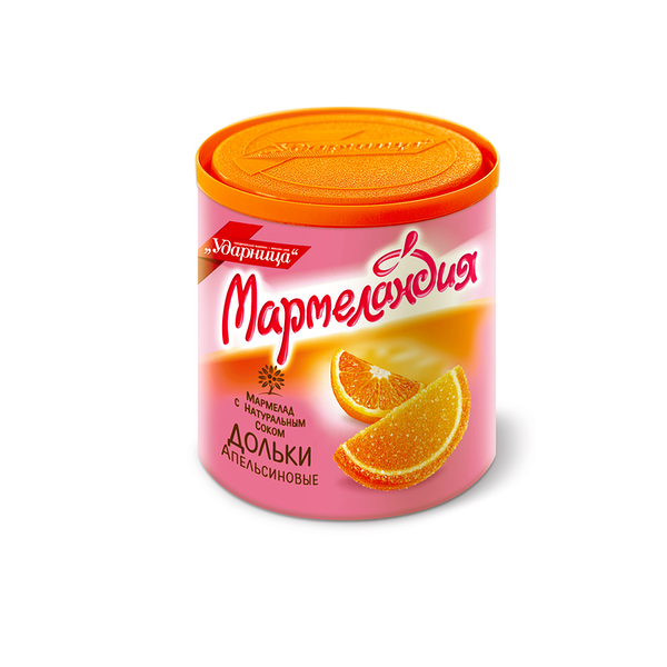 Мармелад Ударница Мармеландия Апельсиновые дольки 250 г