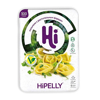 Пельмени HiPELLY с растительным фаршем, «Еда будущего», 300 г, Россия