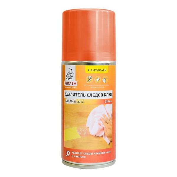 Удалитель следов клея и клейких лент Милен, готовый состав, 210 мл