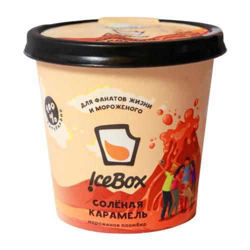 

Мороженое IceBox пломбир со вкусом солёная карамель, 75 г