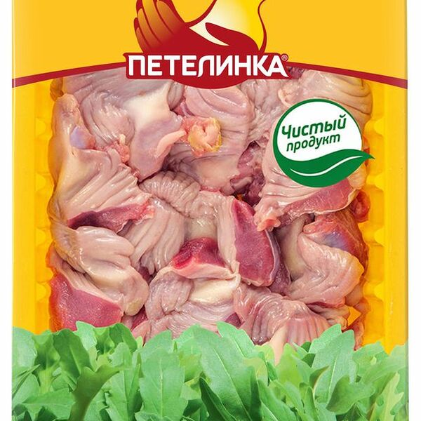 Мышечные желудки цыплят-бройлеров Петелинка охлаждённые 500 г