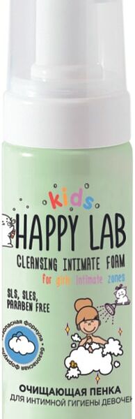 Пенка для интимной гигиены Happy Lab Kids для девочек 150мл