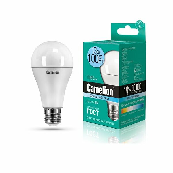 Лампа светодиодная Camelion E27 13Вт