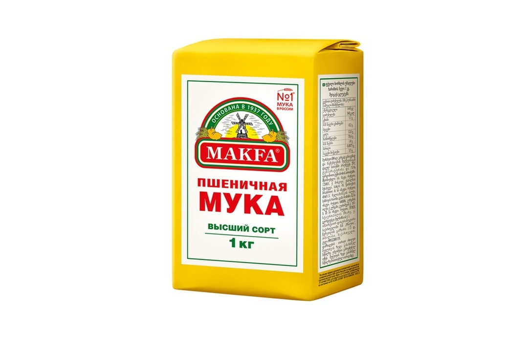 

Мука Makfa пшеничная высшего сорта 1 кг