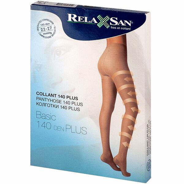 Relaxsan Колготки компрессионные Collant 140 Plus 22-27 mmHg телесные размер 5 (880P)