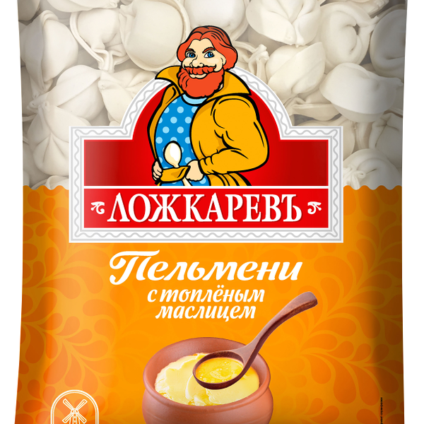Пельмени Ложкаревъ с топлёным маслицем