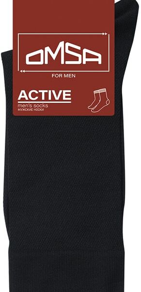 Носки мужские Omsa Active 103 сетка летние Nero Черный Размер 42-44