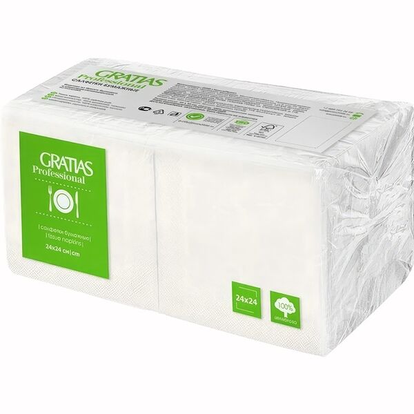 Салфетки Gratias professional 24х24см