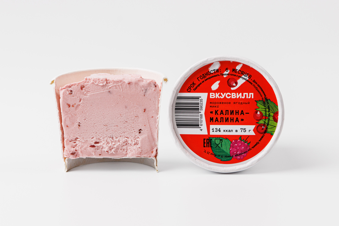 

Мороженое ягодный микс Калина - Малина Продукт замороженный