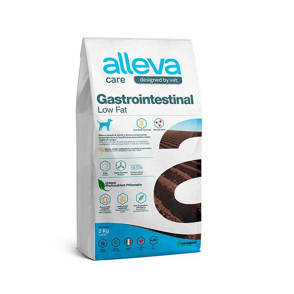 Сухой диетический корм для собак Alleva Care Dog Gastrointestinal Low Fat при заболеваниях ЖКТ 2кг