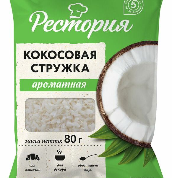 Стружка Рестория кокосовая, 80 г