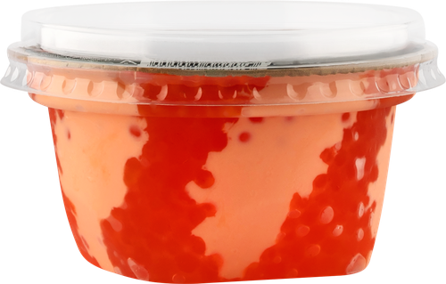 

Икра красная ПОЛЕЗНЫЕ ПРОДУКТЫ Икорная самба, имитированная, с майонезным соусом 180г