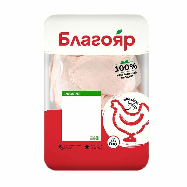 Бедро цыпленка Благояр с хребтом охлажденное, вес