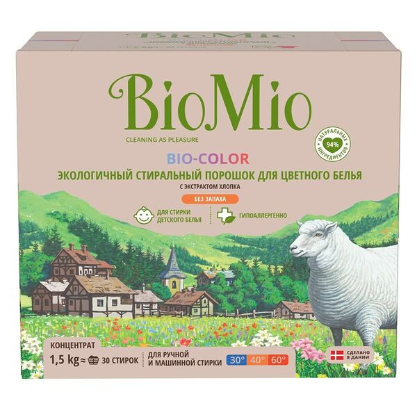 Стиральный порошок BioMio Bio-Color для цветного белья 1.5 кг