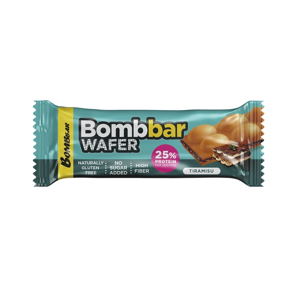 

Батончик вафельный Bombbar с шоколадно-ореховой пастой со вкусом Тирамису 32 г