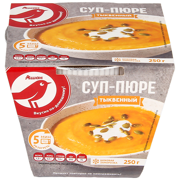 Суп АШАН Красная птица тыквенный