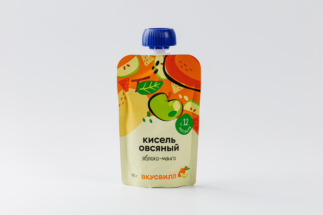 

Кисель ВкусВилл овсяный Яблоко-манго 90 г