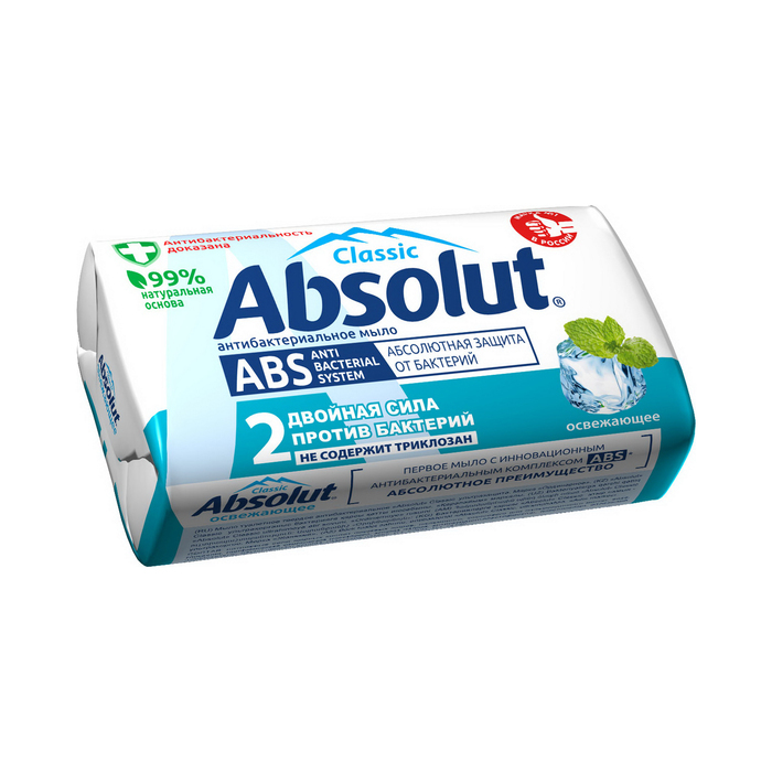

Мыло Absolut Classic антибактериальное Освежающее 90 г