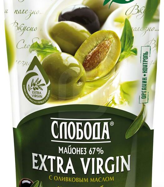 Майонез Слобода оливковый с маслом Extra virgin 67%