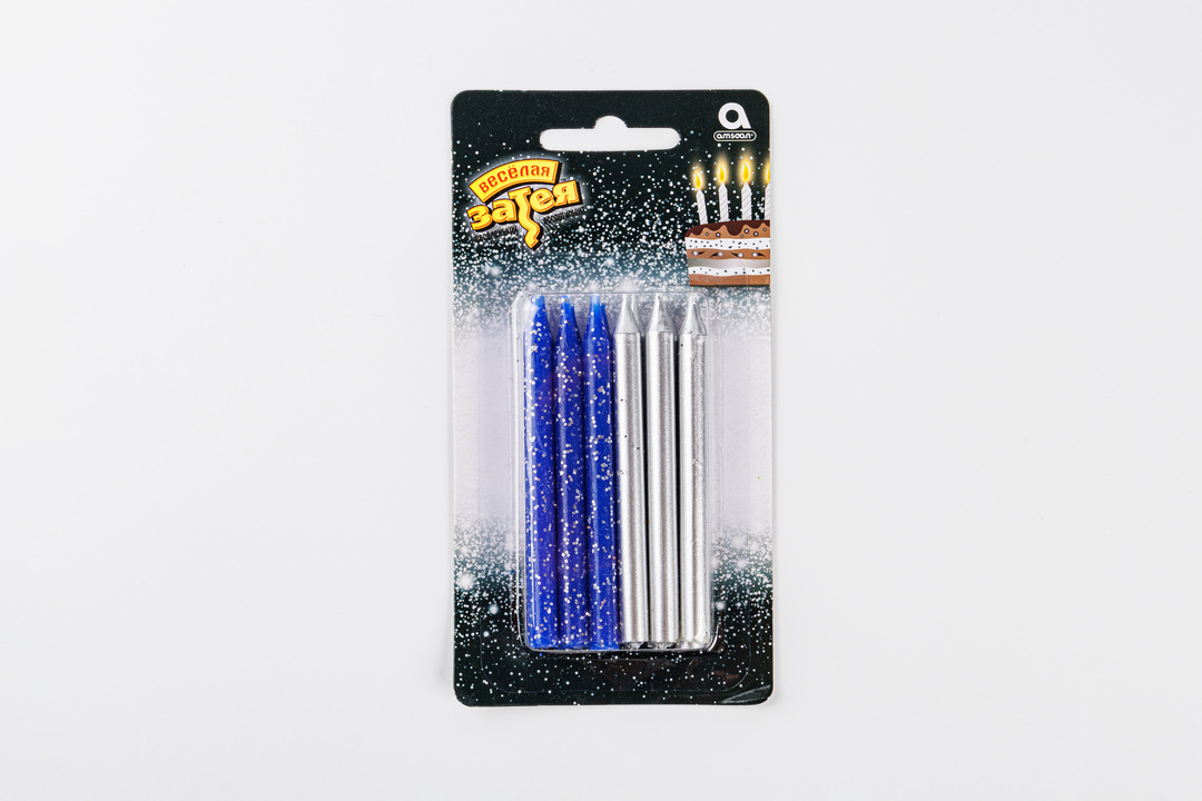 

Свечи для торта Весёлая затея в ассортименте, 12 шт