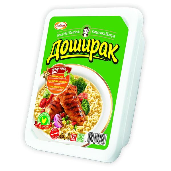 Лапша быстрого приготовления Доширак со вкусом курицы с перцем 90 г