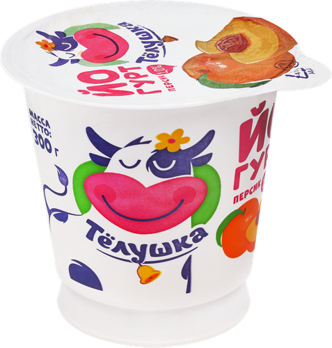 

Йогурт ТЕЛУШКА Персик 1%, без змж, 300 г