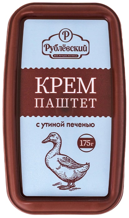 

Крем-паштет запеченный Рублевский с утиной печенью 175 г