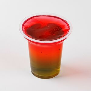 Десерт многослойный с фруктовым соком