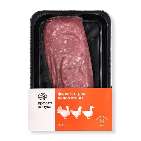 Фарш из трех видов птиц «Просто Азбука» 400 г
