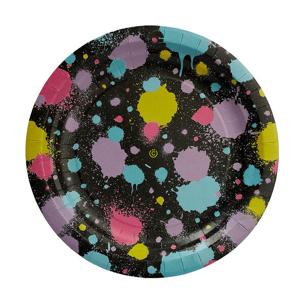 Всёгазин набор бумажных тарелок 6шт, краски, 18см