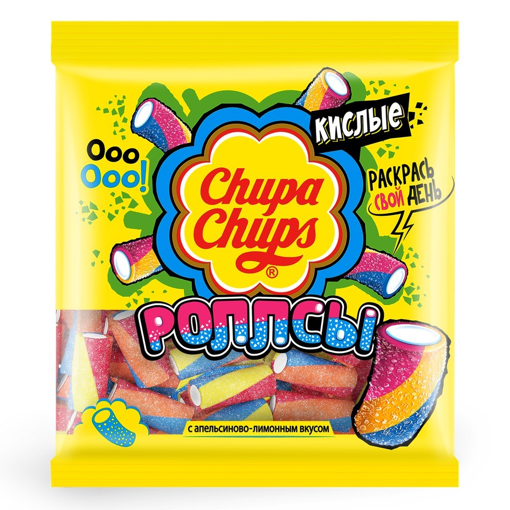 

Мармелад Chupa Chups Роллсы апельсин и лимон 150 г