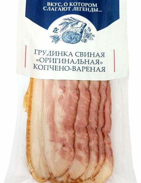 Грудинка Балтагрос Оригинальная свиная копчено-вареная 90г