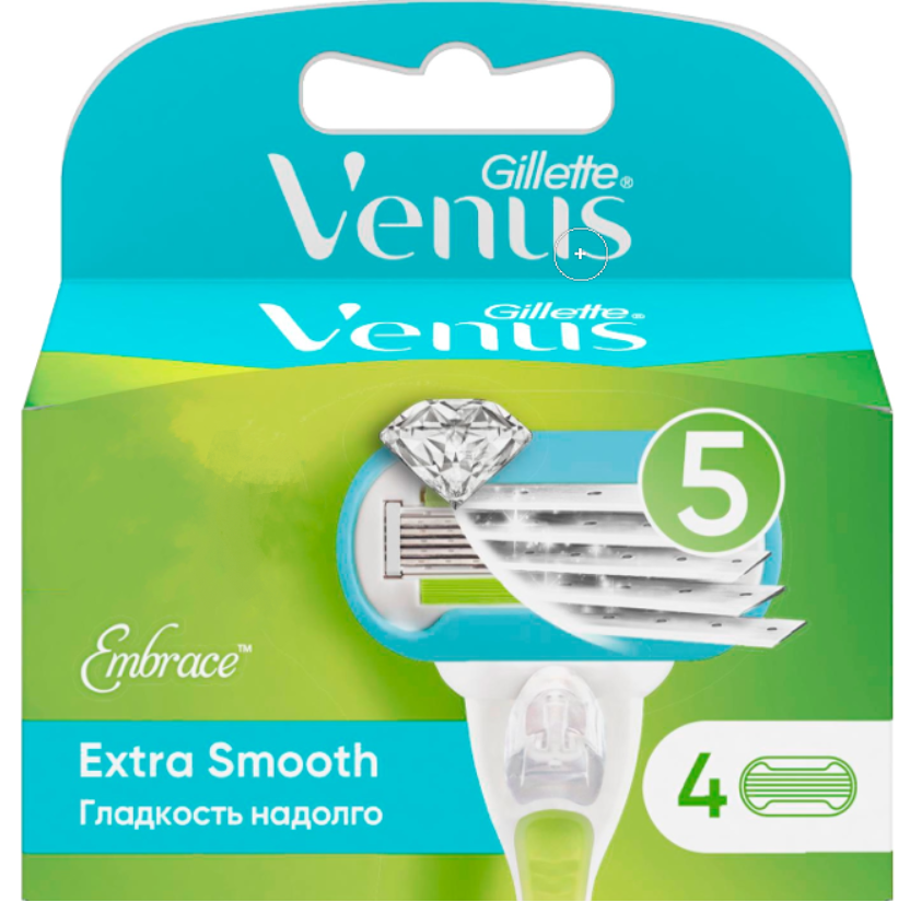 

Кассеты для бритья Gillette Venus Embrace, 4 шт.