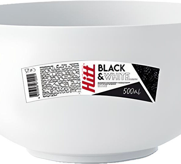 Миска Hitt Black&White, 1.2 л