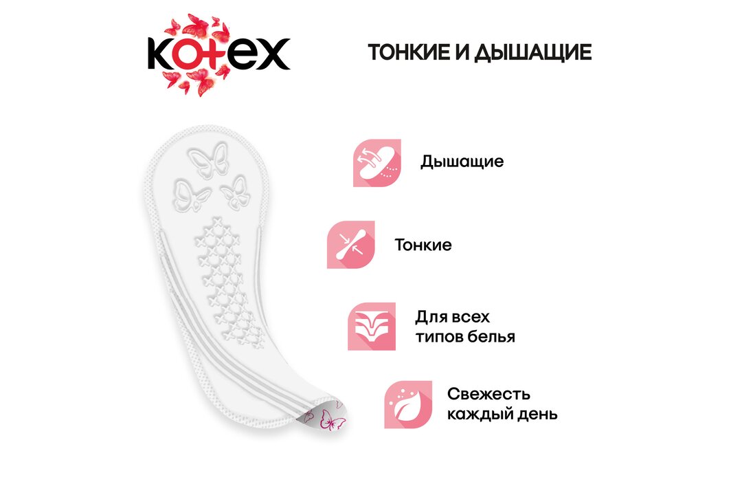 

Прокладки ежедневные Kotex Normal
