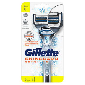 Бритвенный станок Gillette SkinGuard Sensitive с 2 сменными кассетами