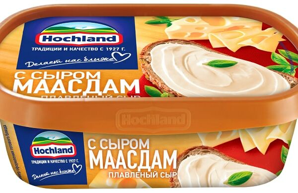 Сыр плавленый Hochland Сырная классика с сыром Маасдам 50% 200г