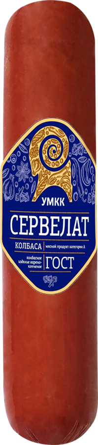 

Колбаса копчено-вареная УМКК Сервелат ГОСТ 400 г